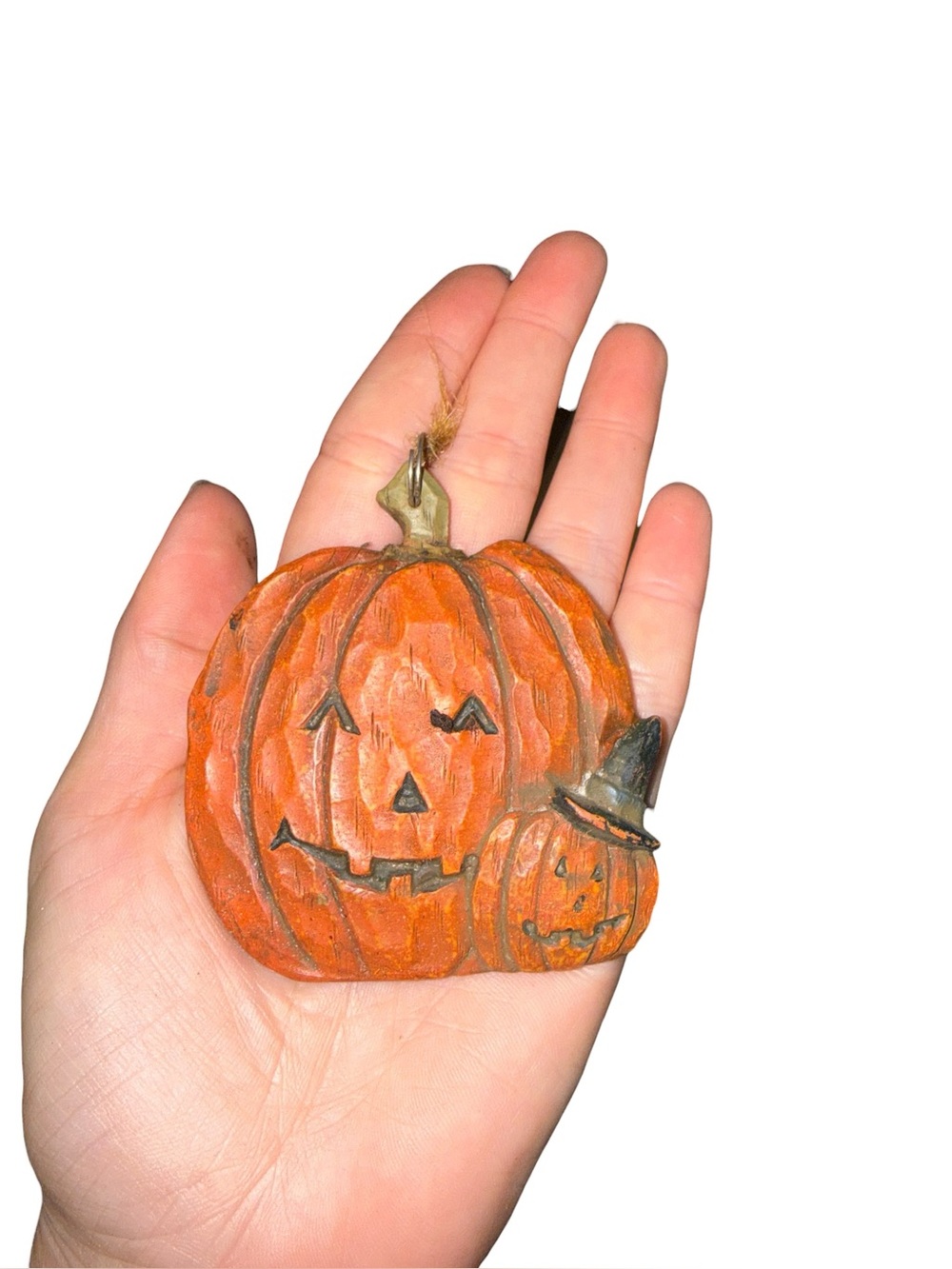 Halloween pumpkin ornament